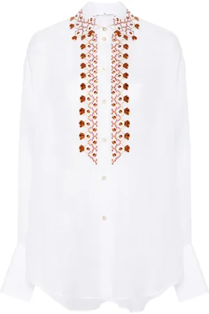 ERMANNO SCERVINO Camisa con motivos afelpados