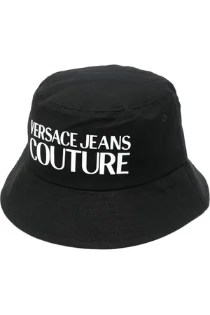 VERSACE Gorro de pescador con logo engomado