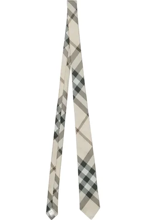 Burberry Corbata de seda con motivo de cuadros
