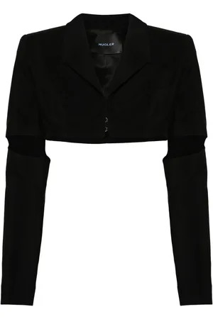 MUGLER Chamarra corta con aberturas