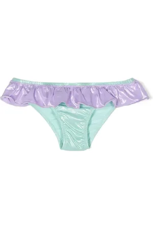 MC2 SAINT BARTH Bikini bottom con volantes