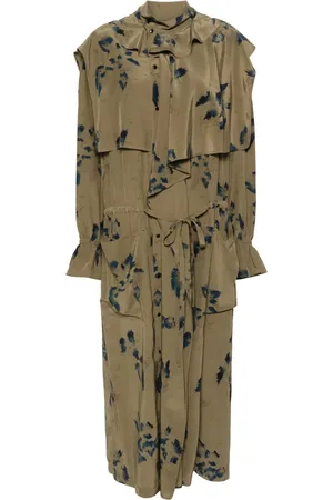 LEMAIRE Vestido midi con estampado floral