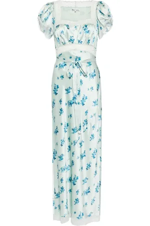 Reformation Vestido de seda Clarisse