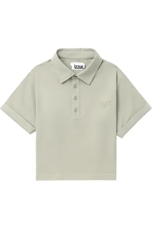 Izzue Playera tipo polo con logo bordado