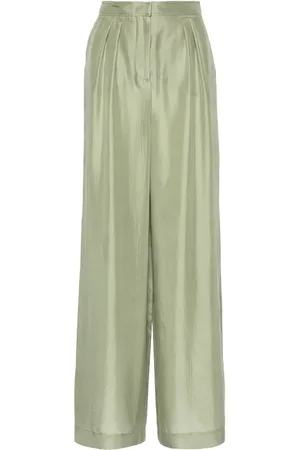 Alberta Ferretti Pantalones palazzo de seda