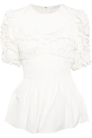 Cecilie Bahnsen Blusa acampanada con volantes