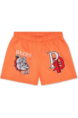 Philipp Plein Shorts de playa con logo estampado