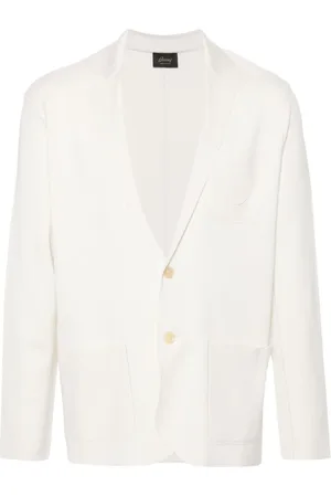BRIONI Blazer tejido con parche del logo