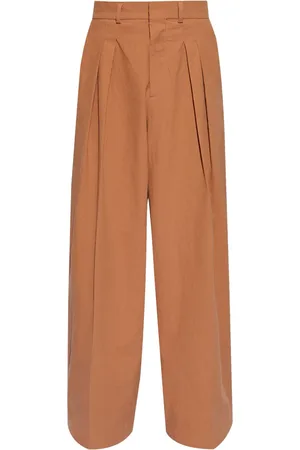 Nanushka Pantalones anchos con detalle de pinzas