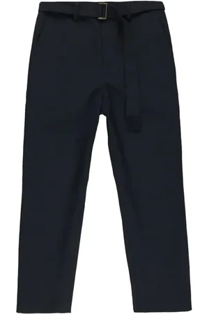 SACAI Pantalones rectos con cinturón