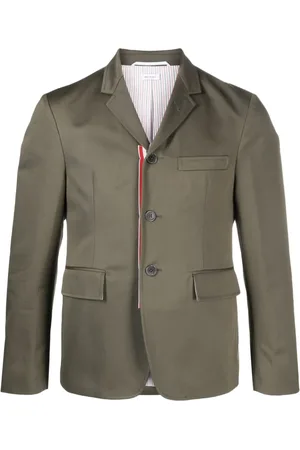 Thom Browne Blazer con botones y motivo de rayas RWB