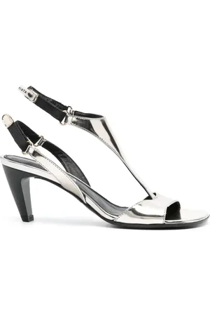 Premiata Sandalias metalizadas con tacón de 70mm