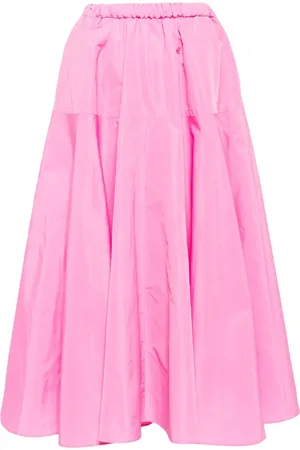 Patou Falda midi con detalle de pliegues