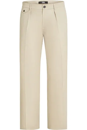 Karl Lagerfeld Pantalones chinos con diseño recto