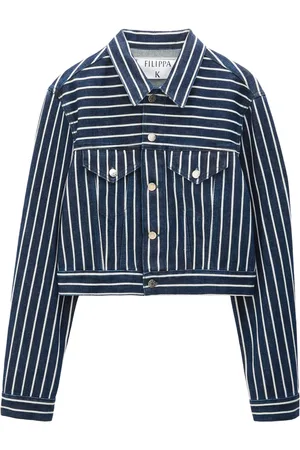 Filippa K Chamarra de mezclilla con rayas estampadas