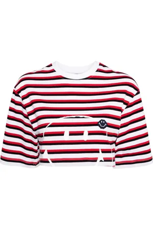 JOSHUA SANDERS Playera corta con rayas