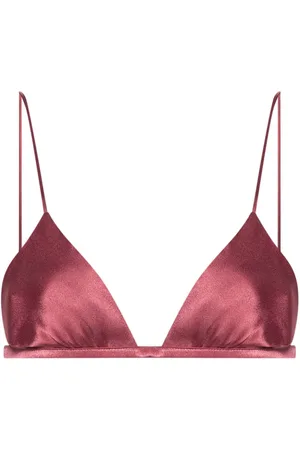 Alberta Ferretti Bralette estilo triángulo con lentejuelas