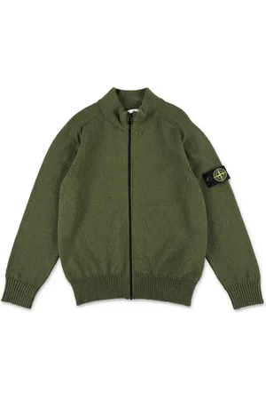 Stone Island Cárdigan de tejido fino con motivo Compass
