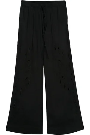 P.A.R.O.S.H. Pantalones con bordado inglés