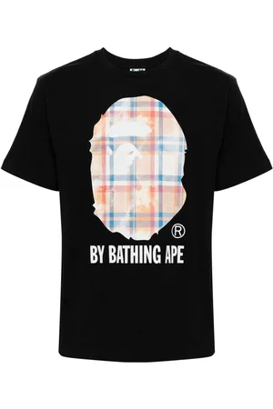 A Bathing Ape Playera con logo estampado
