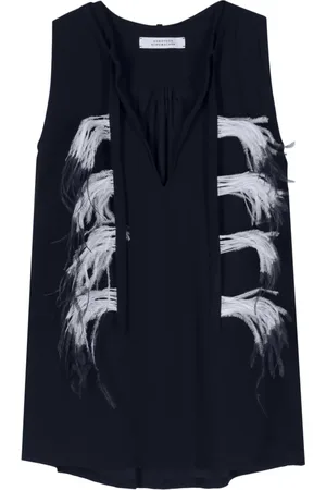 Dorothee Schumacher Blusa con detalle de plumas