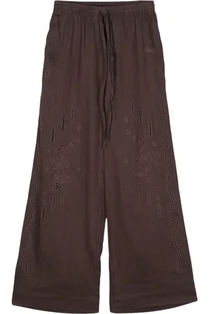P.A.R.O.S.H. Pantalones con bordado inglés
