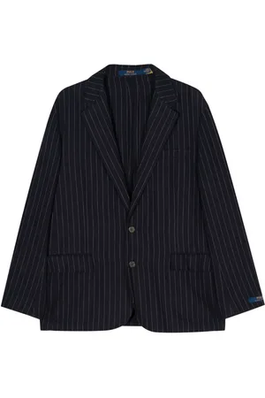 Ralph Lauren Blazer con botones y rayas diplomáticas estampadas