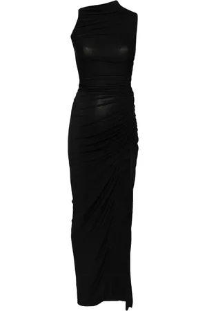 Rick Owens Vestido largo con diseño fruncido