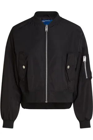 Karl Lagerfeld Chamarra bomber con aplique del logo
