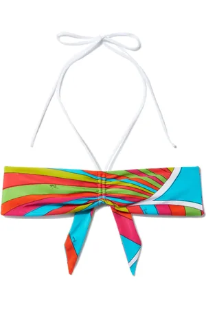 Puccini Top estilo bandeau con estampado Iride