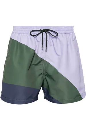 Paul Smith Shorts de playa con rayas estampadas