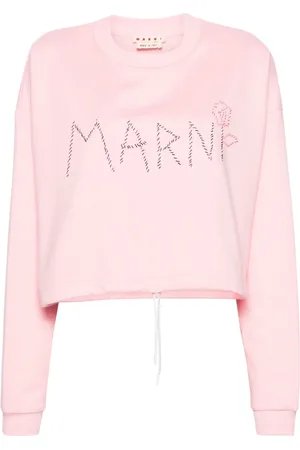 Marni Sudadera corta con logo bordado