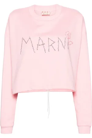 Marni Sudadera corta con logo bordado