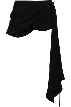 MUGLER Shorts con detalle de mascada