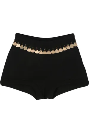 Paco rabanne Shorts tejidos con ribete de borlas