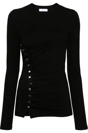 Paco rabanne Playera asimétrica con apliques