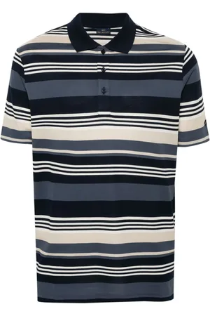 Paul & Shark Playera tipo polo con rayas estampadas