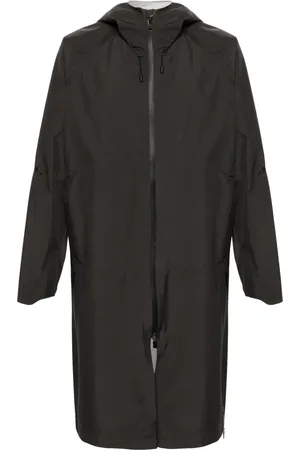 HERNO Impermeable largo con capucha y cierre