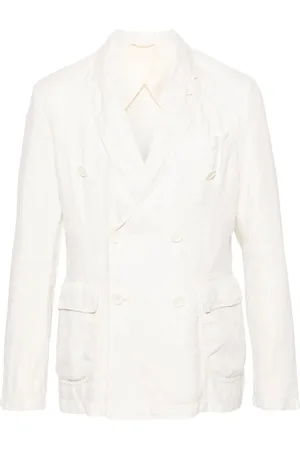 Aspesi Blazer con doble botonadura y solapas de pico