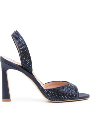 Alberta Ferretti Sandalias con apliques de cristal