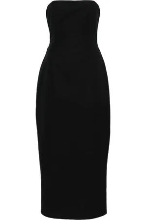 MAGDA BUTRYM Vestido midi con diseño strapless