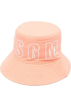 Msgm Gorro de pescador con logo estampado