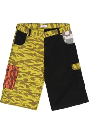 ERL Shorts cargo con diseño color block