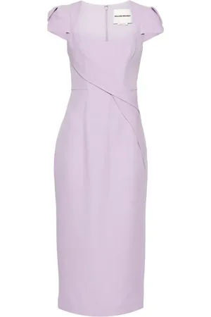 Roland Mouret Vestido midi con diseño plisado