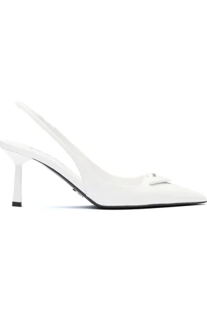 Prada Zapatillas con tira trasera y tacón de 75mm