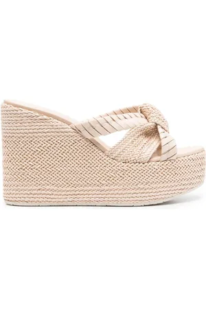 Casadei Sandalias Formentera con cuña de 130mm