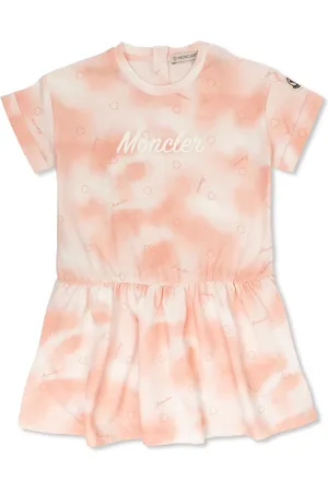 Moncler Vestido con estampado tie-dye y logo