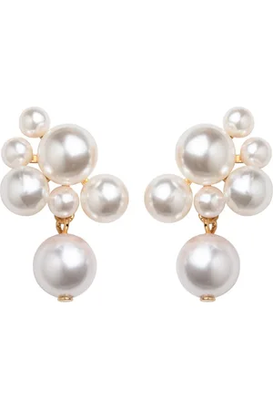 Jennifer Behr Aretes Perlita con detalle de perlas