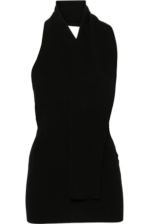 Fendi Top tejido con cuello halter