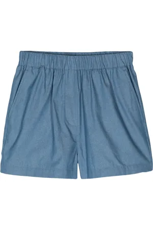 Manuel Ritz Shorts de tejido chambray